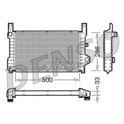 Chladič motora DENSO DRM10036