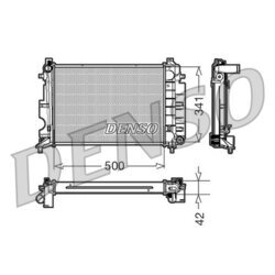 Chladič motora DENSO DRM25014