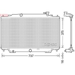 Chladič motora DENSO DRM44042