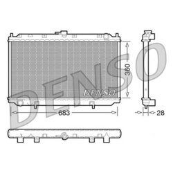 Chladič motora DENSO DRM46010