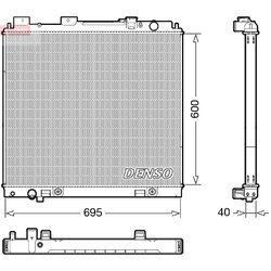 Chladič motora DENSO DRM46068