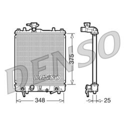 Chladič motora DENSO DRM47009