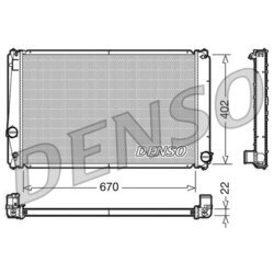 Chladič motora DENSO DRM50053