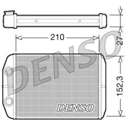 Výmenník tepla vnútorného kúrenia DENSO DRR09073
