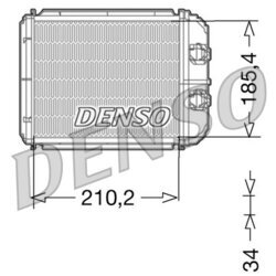 Výmenník tepla vnútorného kúrenia DENSO DRR23014