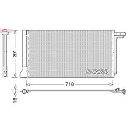 Kondenzátor klimatizácie DENSO DCN10028