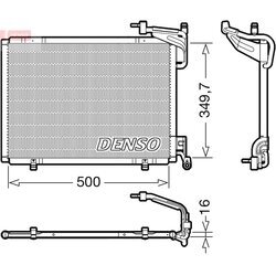 Kondenzátor klimatizácie DENSO DCN10054