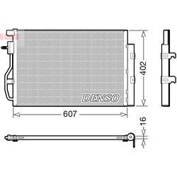 Kondenzátor klimatizácie DENSO DCN15008