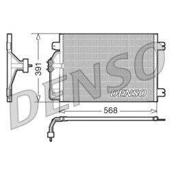 Kondenzátor klimatizácie DENSO DCN23010