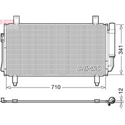 Kondenzátor klimatizácie DENSO DCN45006