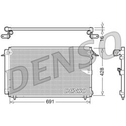 Kondenzátor klimatizácie DENSO DCN51008