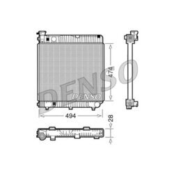 Chladič motora DENSO DRM17001