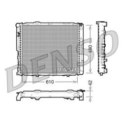 Chladič motora DENSO DRM17033