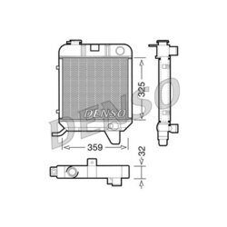 Chladič motora DENSO DRM21040