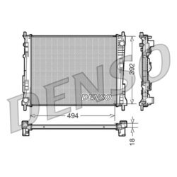 Chladič motora DENSO DRM23079