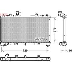 Chladič motora DENSO DRM44038