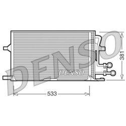 Kondenzátor klimatizácie DENSO DCN10003