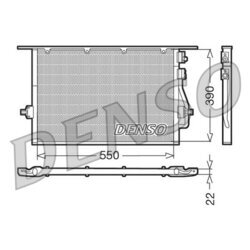 Kondenzátor klimatizácie DENSO DCN10014