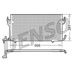 Kondenzátor klimatizácie DENSO DCN21011