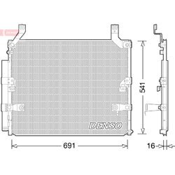 Kondenzátor klimatizácie DENSO DCN50032