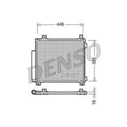 Kondenzátor klimatizácie DENSO DCN50045