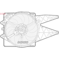 Ventilátor chladenia motora DENSO DER09092