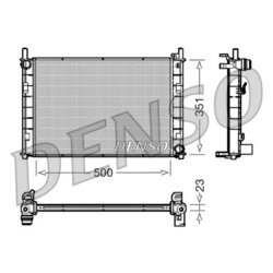 Chladič motora DENSO DRM10045