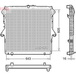 Chladič motora DENSO DRM10118