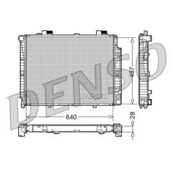 Chladič motora DENSO DRM17088