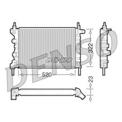Chladič motora DENSO DRM20031