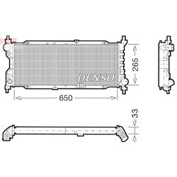 Chladič motora DENSO DRM20036