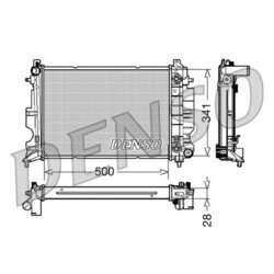 Chladič motora DENSO DRM25013