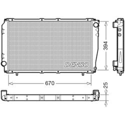 Chladič motora DENSO DRM36016