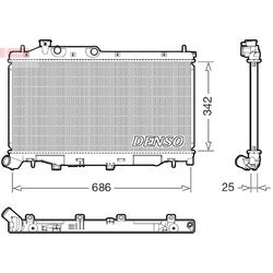 Chladič motora DENSO DRM36027