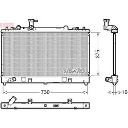 Chladič motora DENSO DRM44037