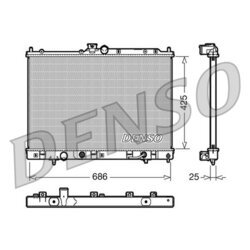 Chladič motora DENSO DRM45030