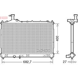 Chladič motora DENSO DRM45042