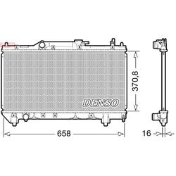 Chladič motora DENSO DRM50117