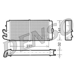 Výmenník tepla vnútorného kúrenia DENSO DRR02001