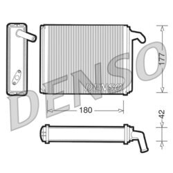Výmenník tepla vnútorného kúrenia DENSO DRR09041