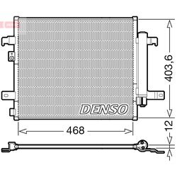 Kondenzátor klimatizácie DENSO DCN09124