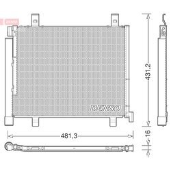 Kondenzátor klimatizácie DENSO DCN32023