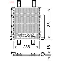 Kondenzátor klimatizácie DENSO DCN35005