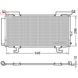 Kondenzátor klimatizácie DENSO DCN36004