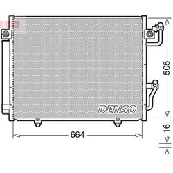 Kondenzátor klimatizácie DENSO DCN45005