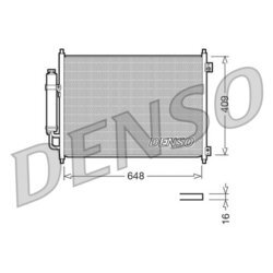 Kondenzátor klimatizácie DENSO DCN46001
