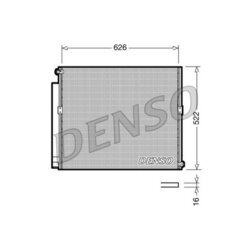 Kondenzátor klimatizácie DENSO DCN50021