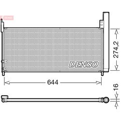 Kondenzátor klimatizácie DENSO DCN50116