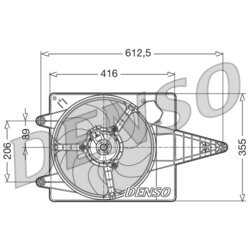 Ventilátor chladenia motora DENSO DER01004