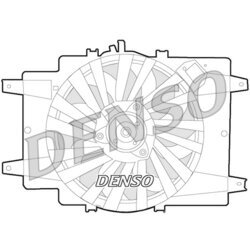 Ventilátor chladenia motora DENSO DER01008